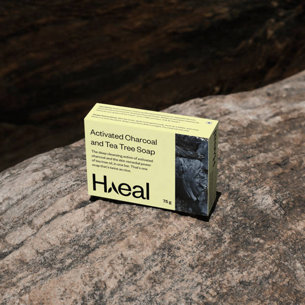 Haeal Activated Charcoal And Tea Tree Soap | Grocsy