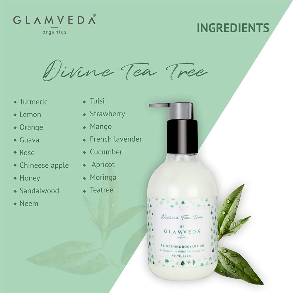 Glamveda Divine Tea Tree Nourishing Body Lotion | Grocsy