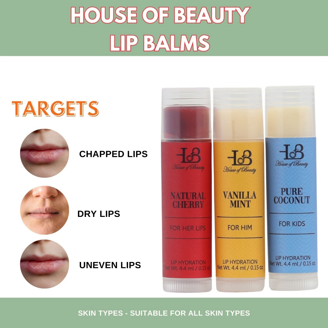 House of Beauty Pout Perfect Tinted Lip Balm Set | Grocsy