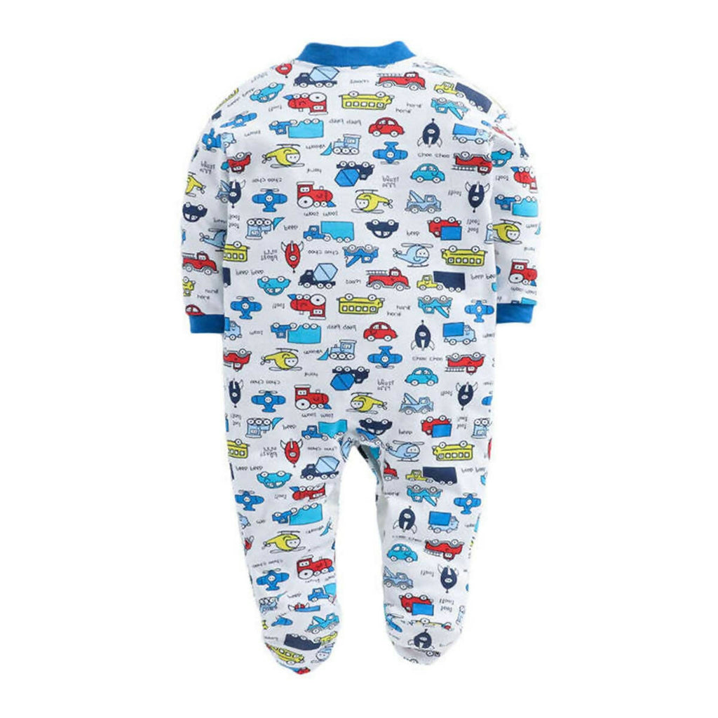Daddy - G Rompers/Sleepsuits/Jumpsuit /Night Suits for New Born Babies - Royal Blue | Grocsy