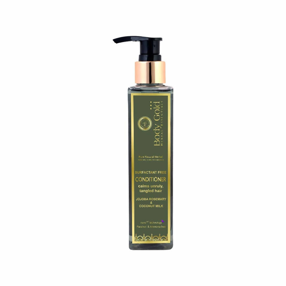 Body Gold Conditioner Clams Unruly Tangled Hair With Jojoba Rosemary & Coconut Milk | Grocsy