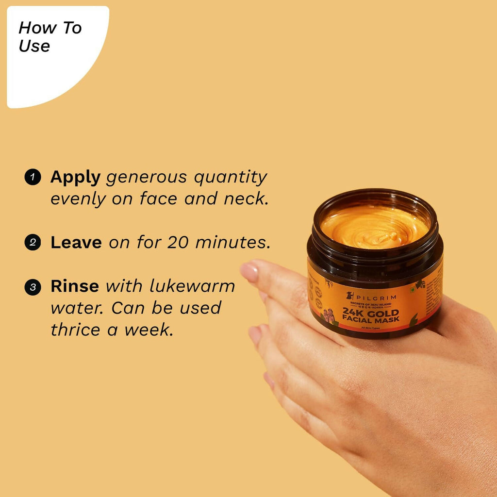 Pilgrim 24k Gold Face Mask For Glowing Skin | Grocsy