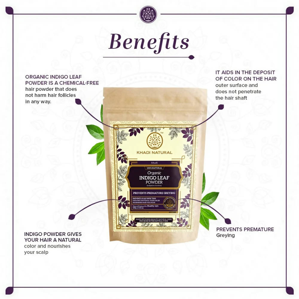 Khadi Natural Indigo Leaf Powder | Grocsy