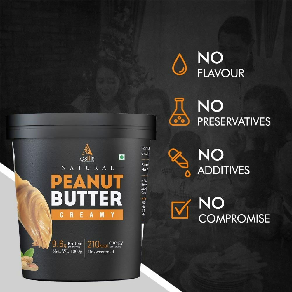 As-It-Is Nutrition Peanut Butter (Natural and Unsweetened) | Grocsy