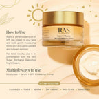 Ras Luxury Oils Super Charge Day Cream with Multivitamin SPF 30 | Grocsy