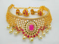 Multicolor AD Peacock Bridal Choker | Grocsy
