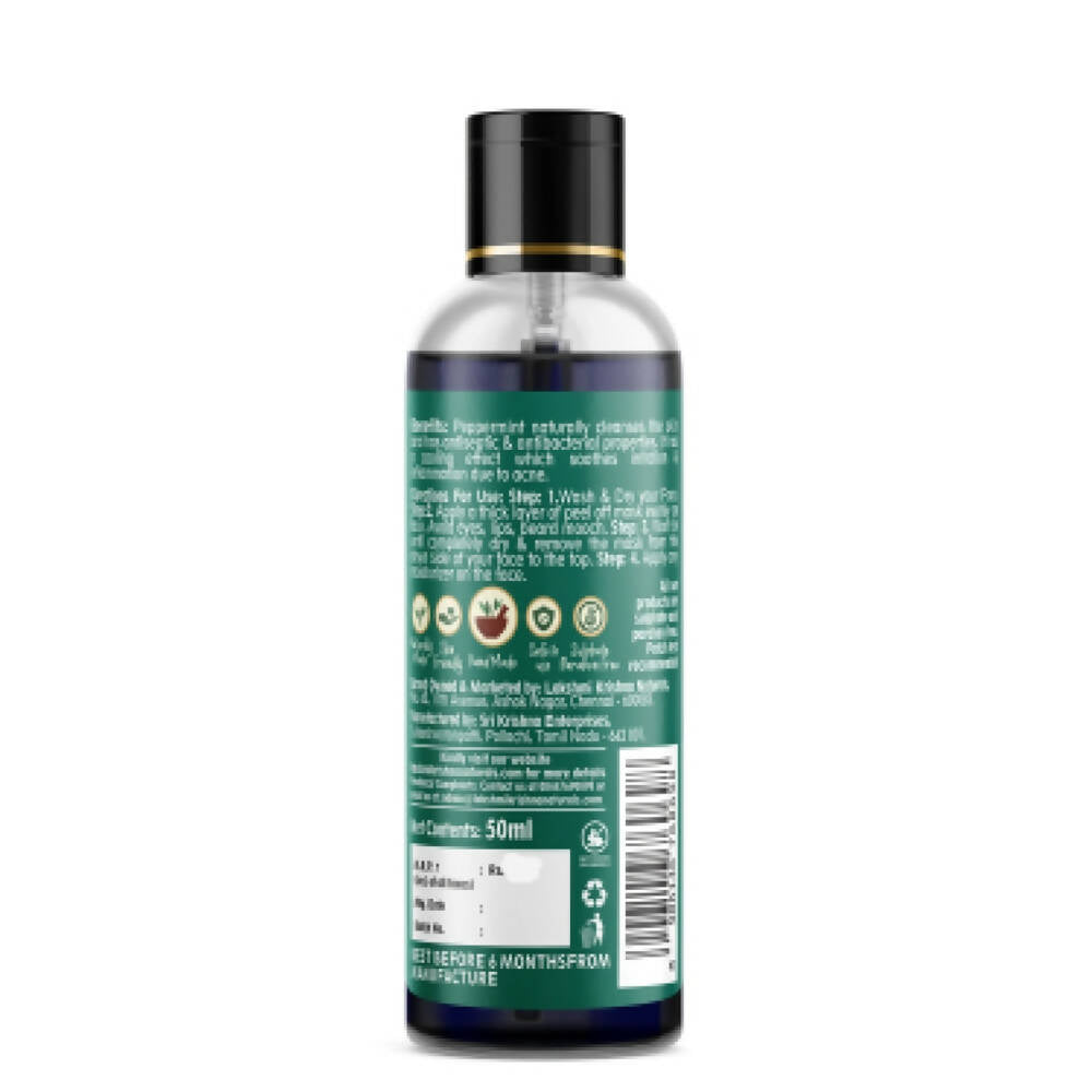 Lakshmi Krishna Naturals Peppermint Peel Off Mask | Grocsy