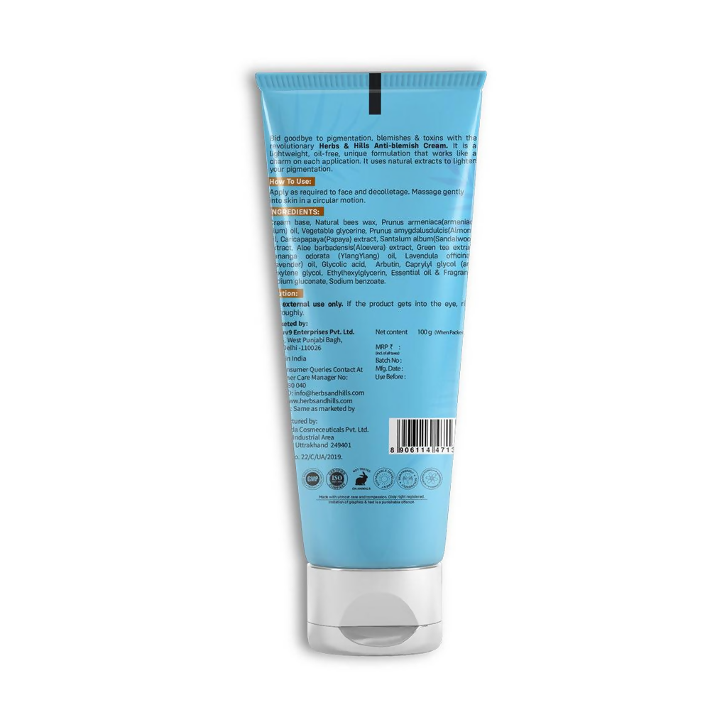 Herbs & Hills Anti Blemish Cream | Grocsy