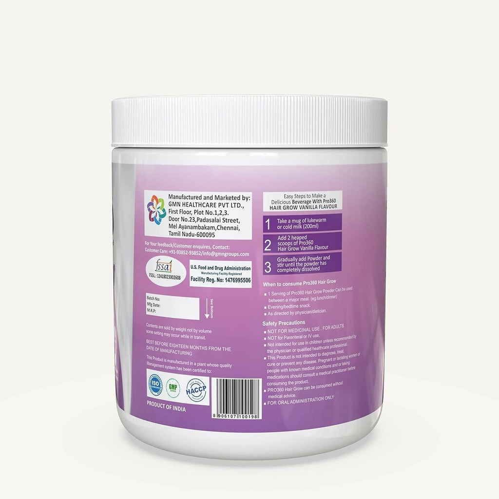 Pro360 Hair Grow Protein Powder for Healthy Hair Growth | Grocsy