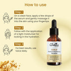 Globus Remedies Gold Radiance Anti Aging Face Serum, For Skin Lightening & Dark Spots Removal | Grocsy