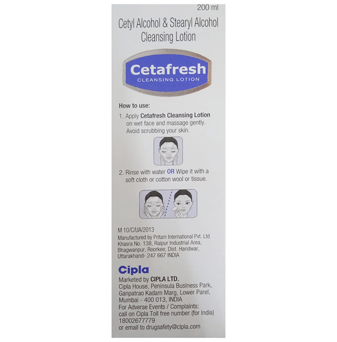 Cetafresh Cleansing Lotion for Oily to Normal Skin, pH Balanced & Fragrance Free | Grocsy