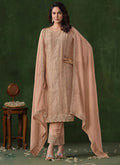 Vegaa Fashion Beige Rangoli Silk Sequence Salwar Suit | Grocsy