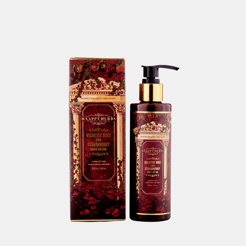 Haappyherbs Velvetee Rose Strawberry Body Lotion | Grocsy