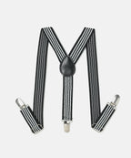 Manet Boys Strip Suspenders - Black | Grocsy