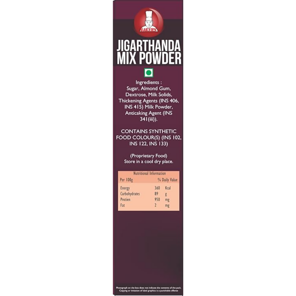 BAKERS Jigarthanda Mix Powder | Grocsy