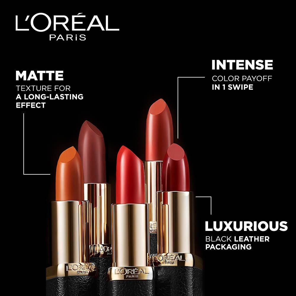 L'Oreal Paris Color Riche Moist Matte Lipstick - 214 Raspberry Syrup | Grocsy