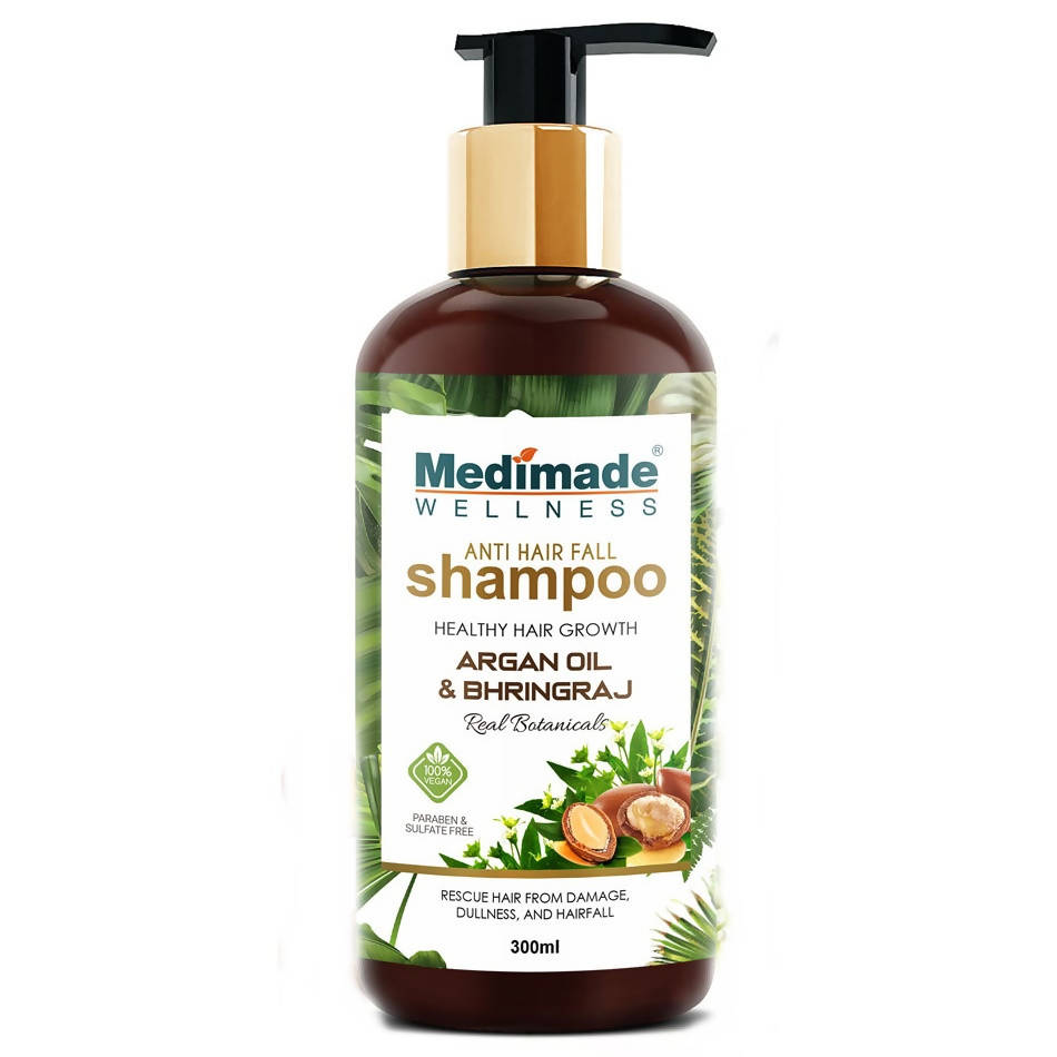 Medimade Wellness Anti Hair Fall Shampoo with Argan Oil & Bhringraj | Grocsy