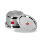 Sumeet Stainless Steel Encapsulated Bottom Induction & Gas Stove Friendly Container | Grocsy