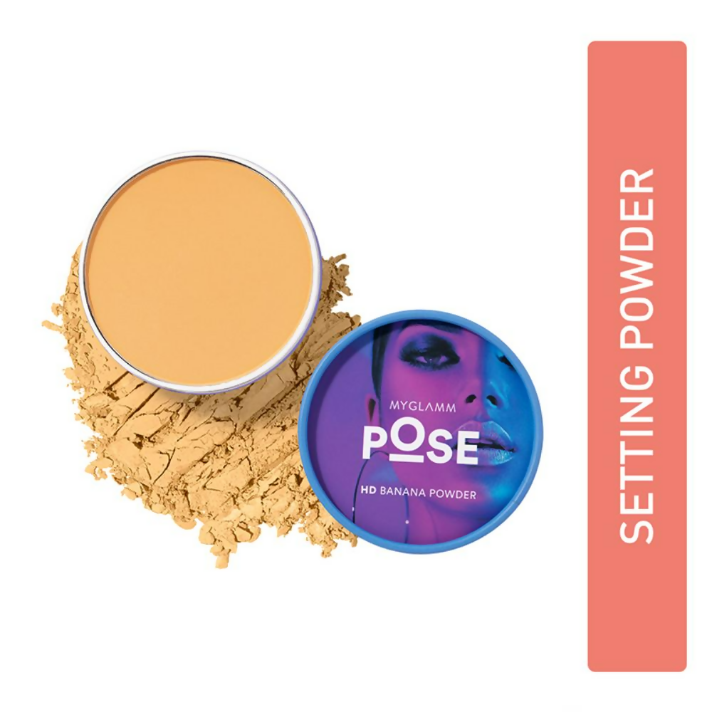 Myglamm Pose Hd Banana Powder - Long-Lasting, Lightweight & Matte Finish - Yellow | Grocsy