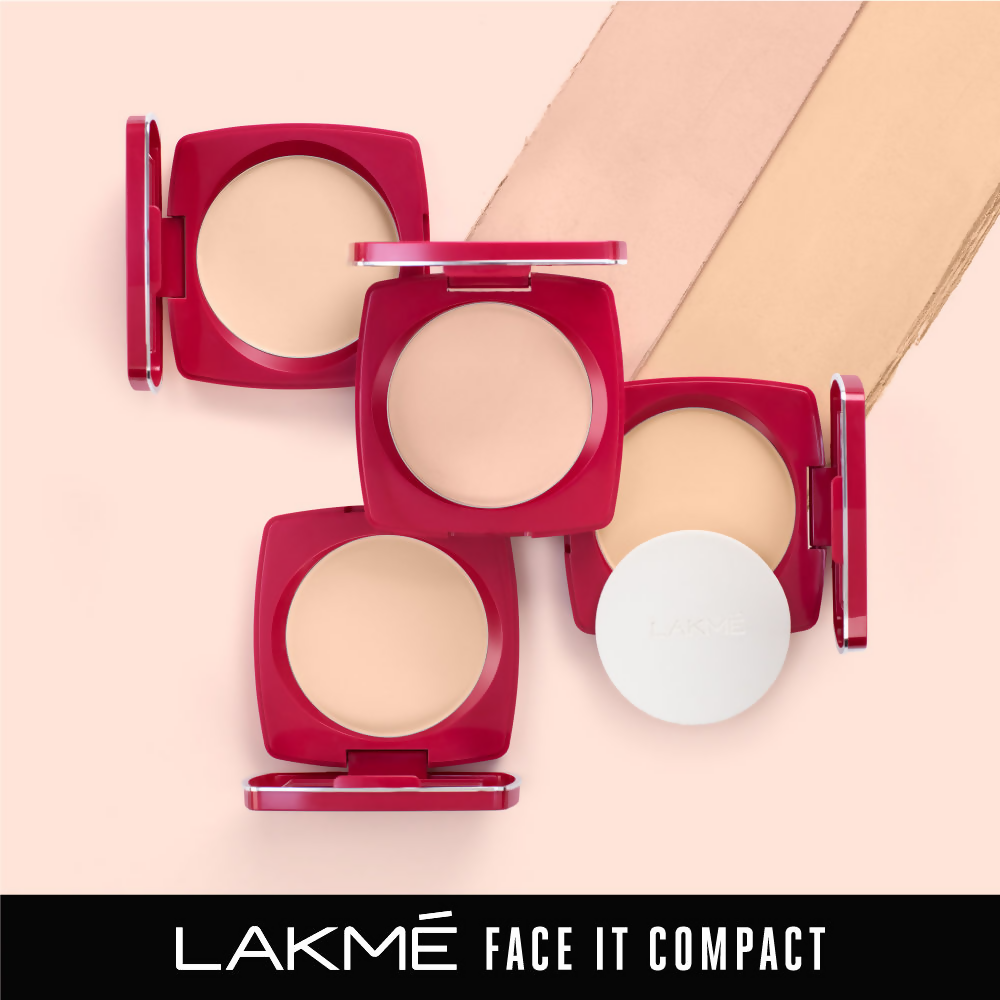 Lakme Forever Matte Compact, Smooth Finish - Marble | Grocsy