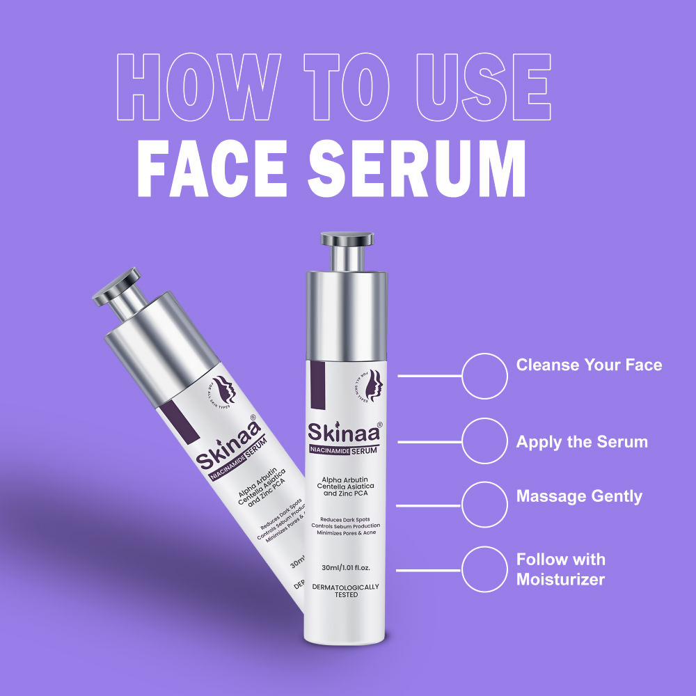Skinaa Niacinamide Serum With Alpha Arbutin & Zinc | Grocsy