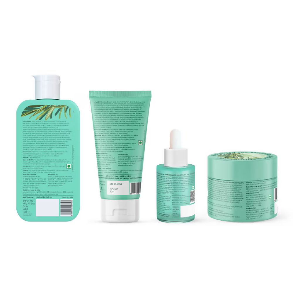 PLIX The Plant Fix Rosemary Anti Hairfall Kit (Serum, Shampoo, Conditioner & Hair Mask) | Grocsy