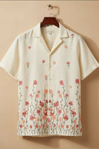 Meadow — Floral Embroidered Linen Shirt by Hilo Design | Grocsy