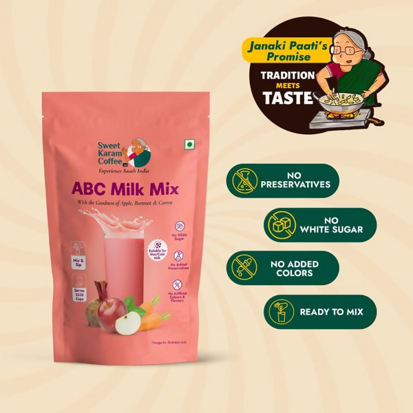Sweet Karam Coffee ABC (Apple, Beetroot, Carrot) Milk Mix | Grocsy
