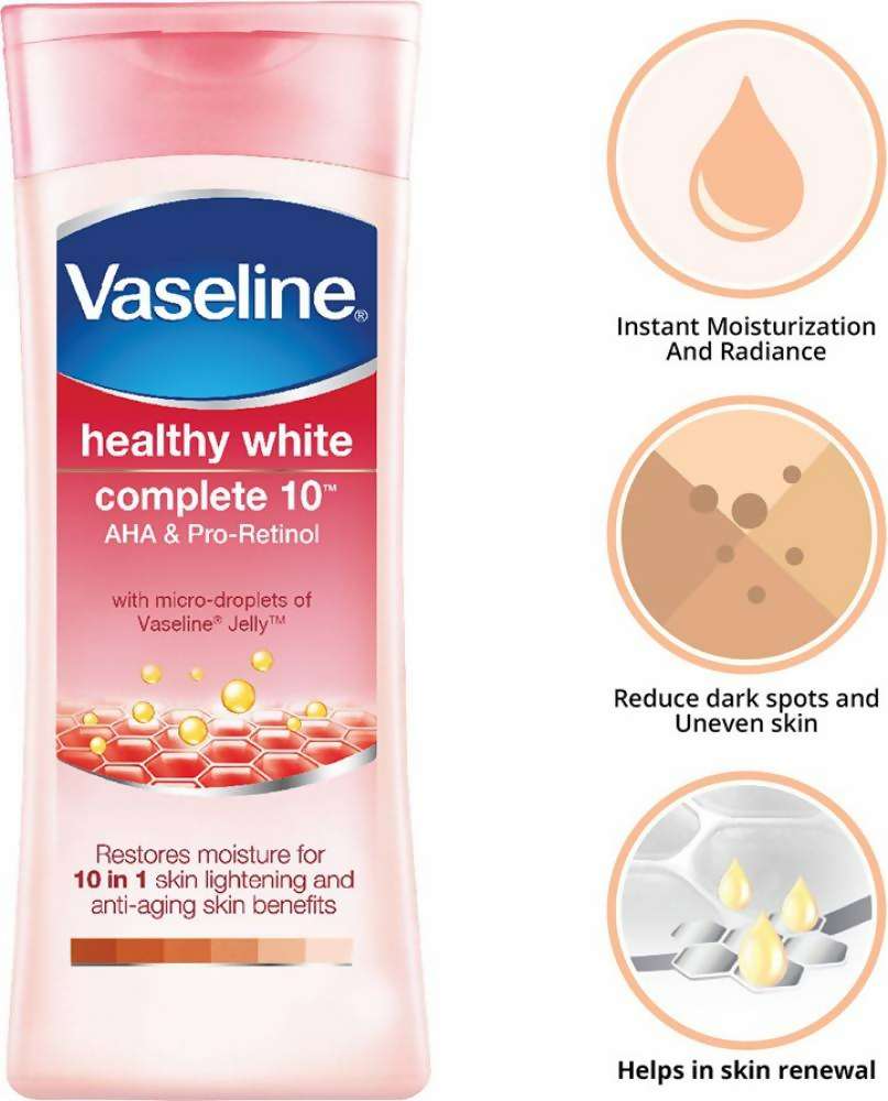 Vaseline Healthy White Complete 10 Body Lotion | Grocsy