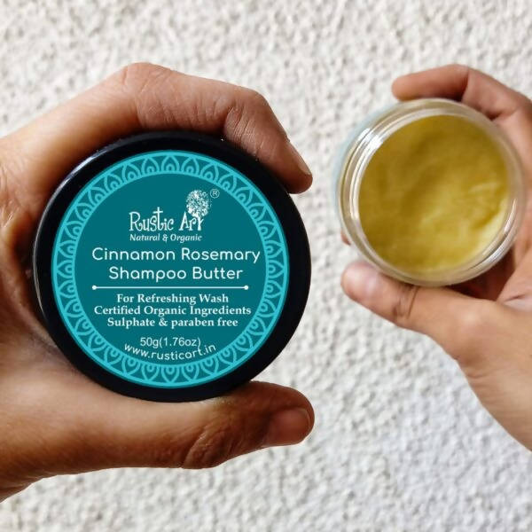 Rustic Art Cinnamon Rosemary Shampoo Butter | Grocsy