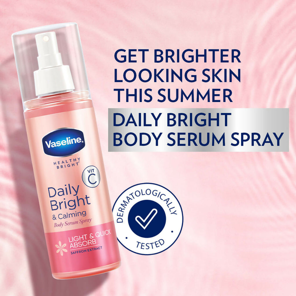 Vaseline Daily Bright & Calming Body Serum Spray | Grocsy