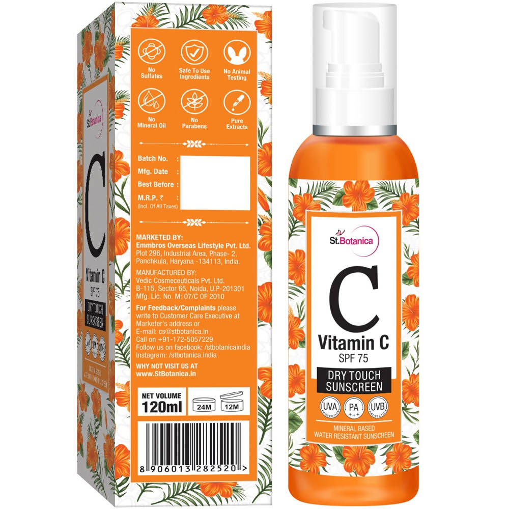 St.Botanica Vitamin C SPF 75 Dry Touch Sunscreen | Grocsy
