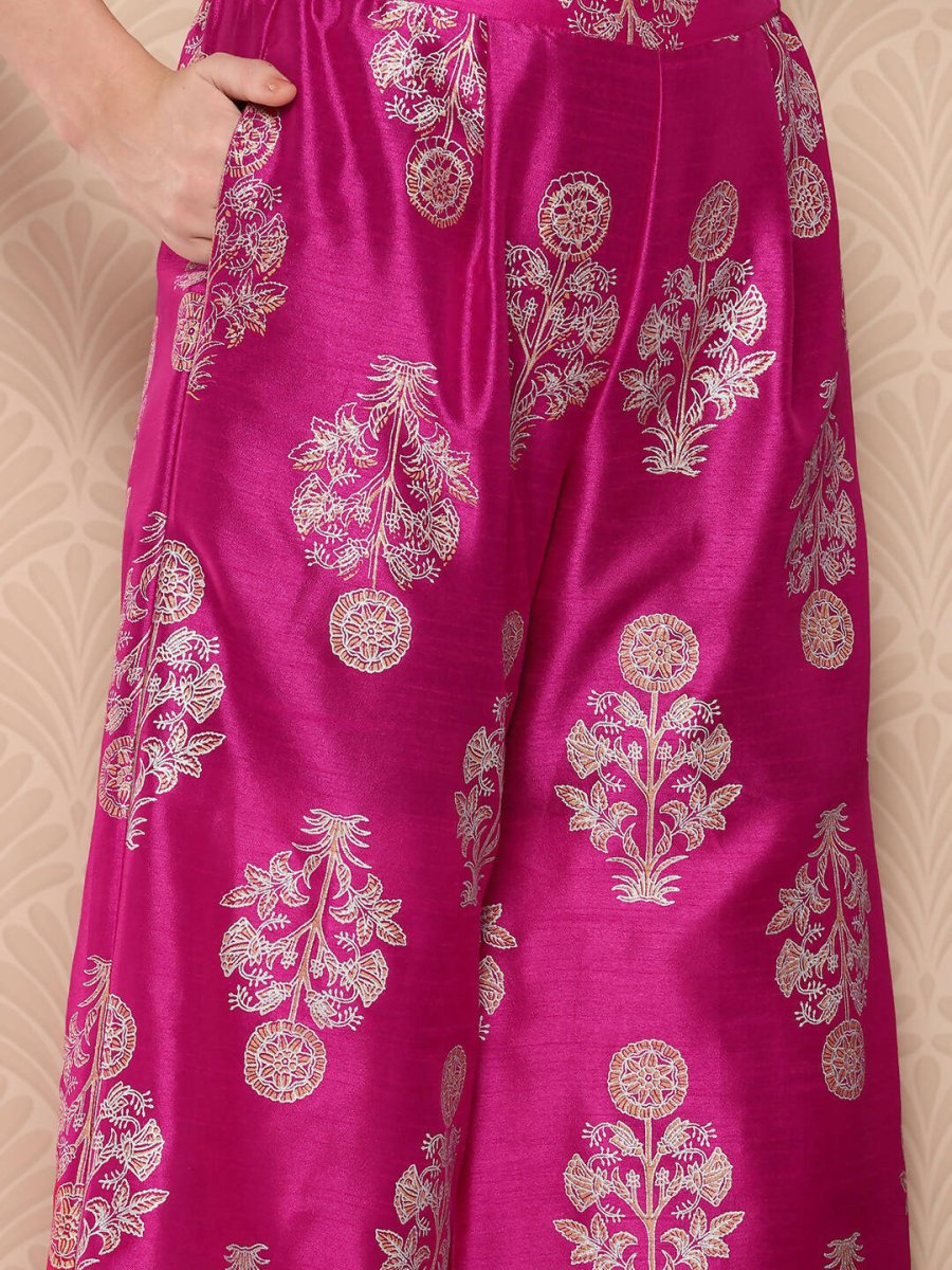 Ahalyaa Women's Traditional wear Kurta Set - Pink | Grocsy