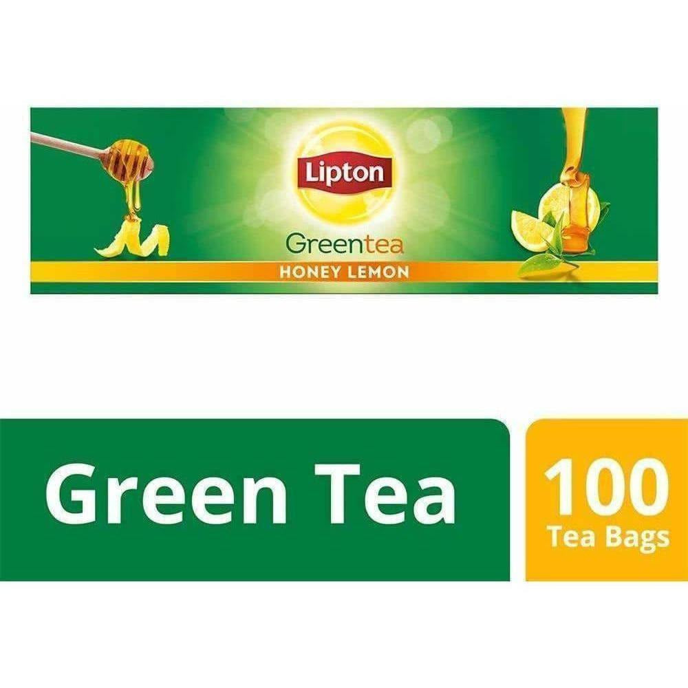 Lipton Honey Lemon Green Tea Bags - 100 Tea Bags | Grocsy