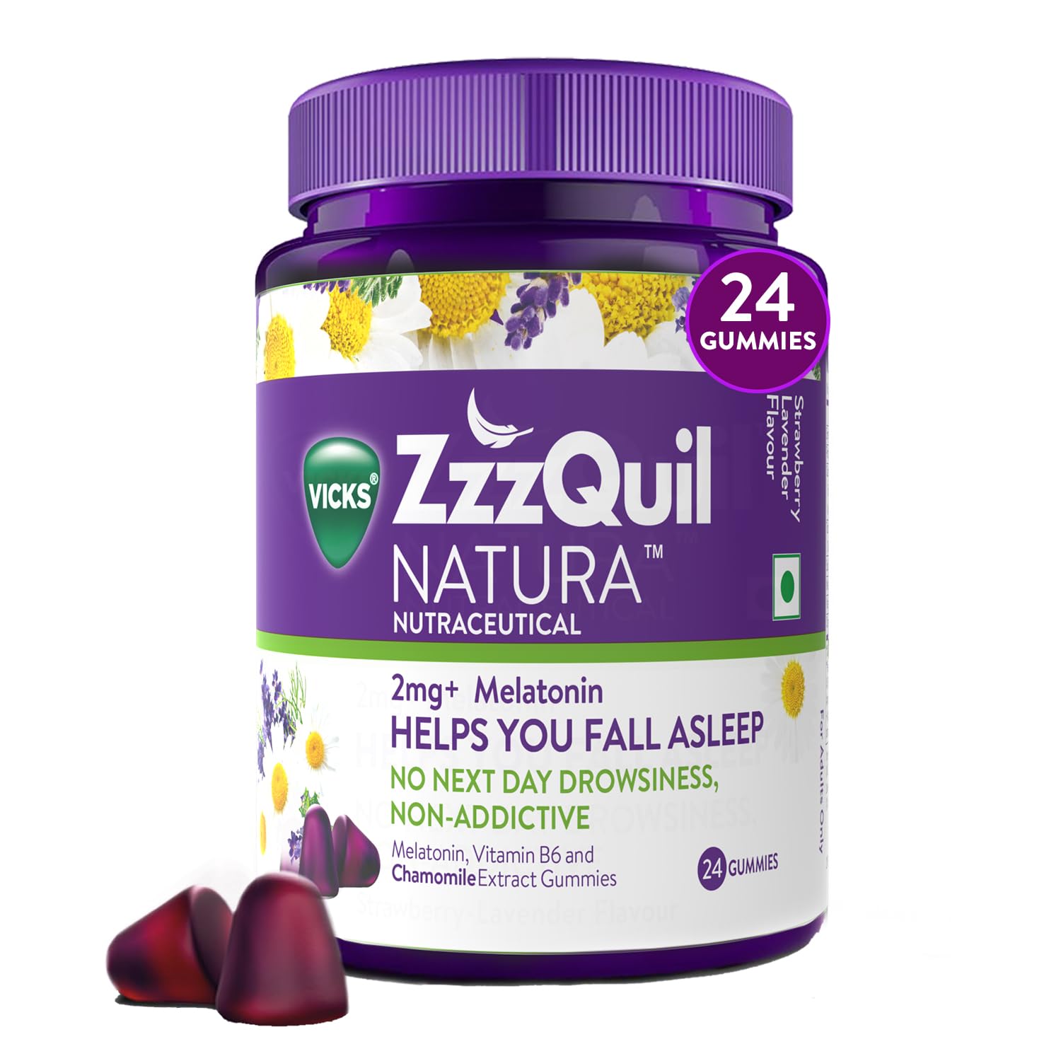 Vicks ZzzQuil Natura Melatonin Sleep Gummies | Grocsy