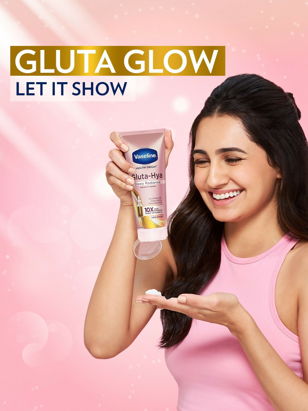 Vaseline Daily Hydration Combo - Gluta Hya Serum-In-Lotion & Daily Bright Body Serum Spray | Grocsy