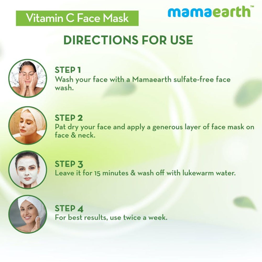 Mamaearth Vitamin C Face Wash & Sleeping Mask For Skin Illumination Combo | Grocsy