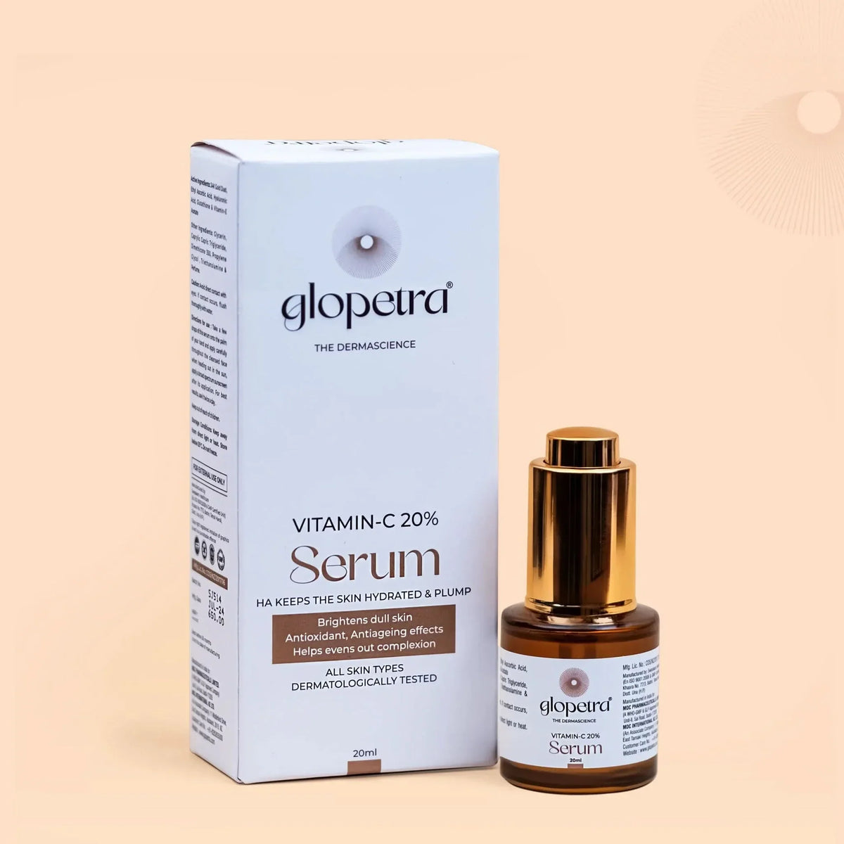 Glopetra Vitamin C Serum For Dull Skin | Grocsy