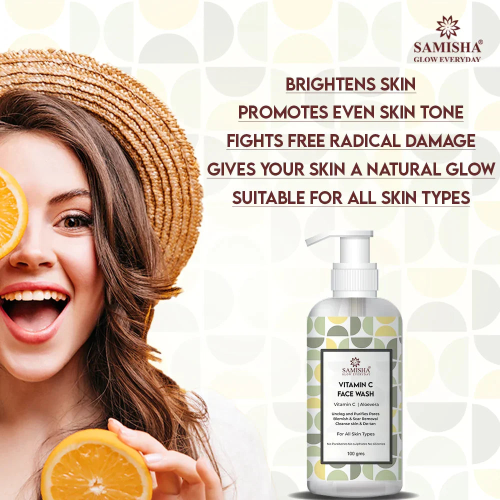 Samisha Vitamin C Face Wash | Grocsy