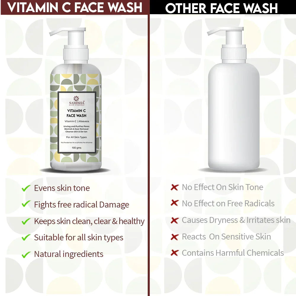 Samisha Vitamin C Face Wash | Grocsy