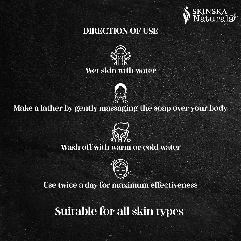 Skinska Natural Activated Charcoal & Tea Tree Soap | Grocsy