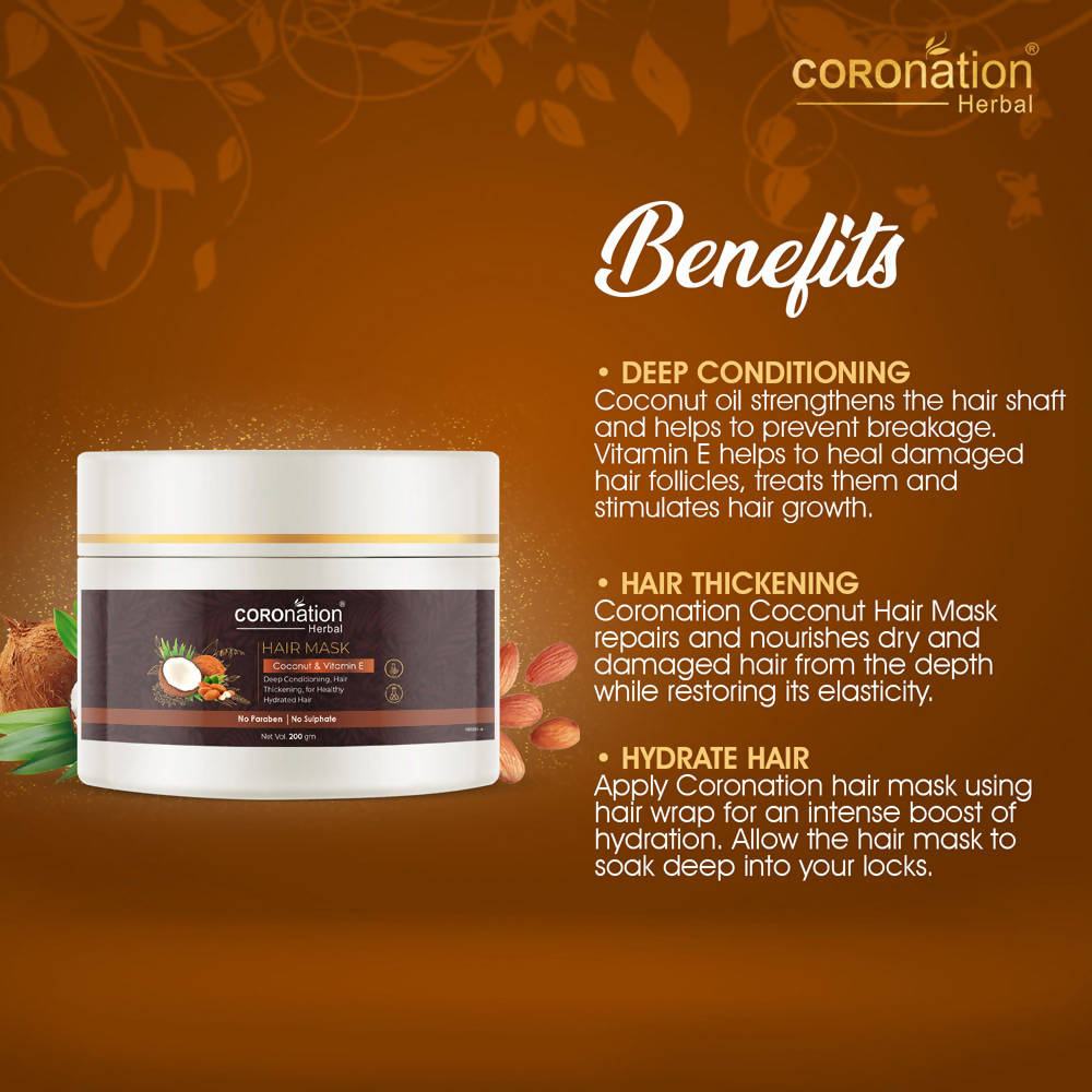 Coronation Herbal Coconut and Vitamin E Hair Mask | Grocsy
