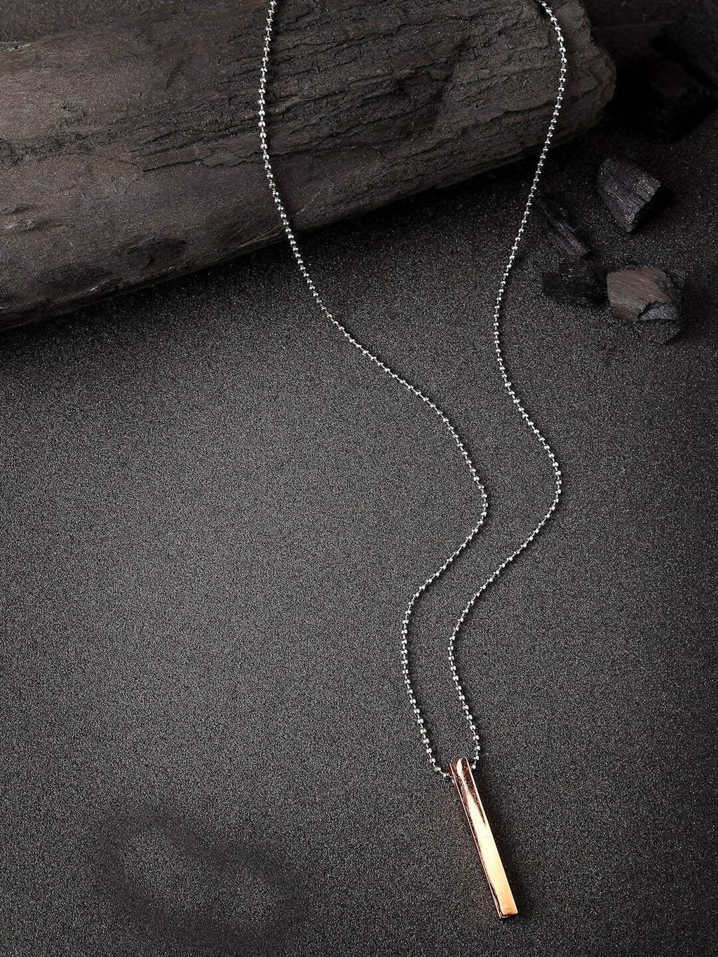 NVR Men Copper Plated Geomatric Pendent With Chain | Grocsy