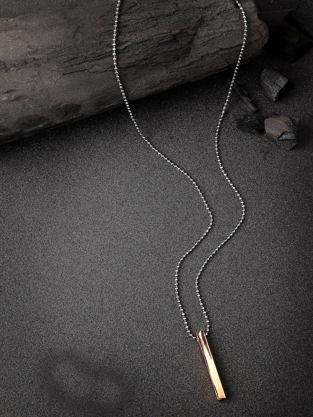 NVR Men Copper Plated Geomatric Pendent With Chain | Grocsy