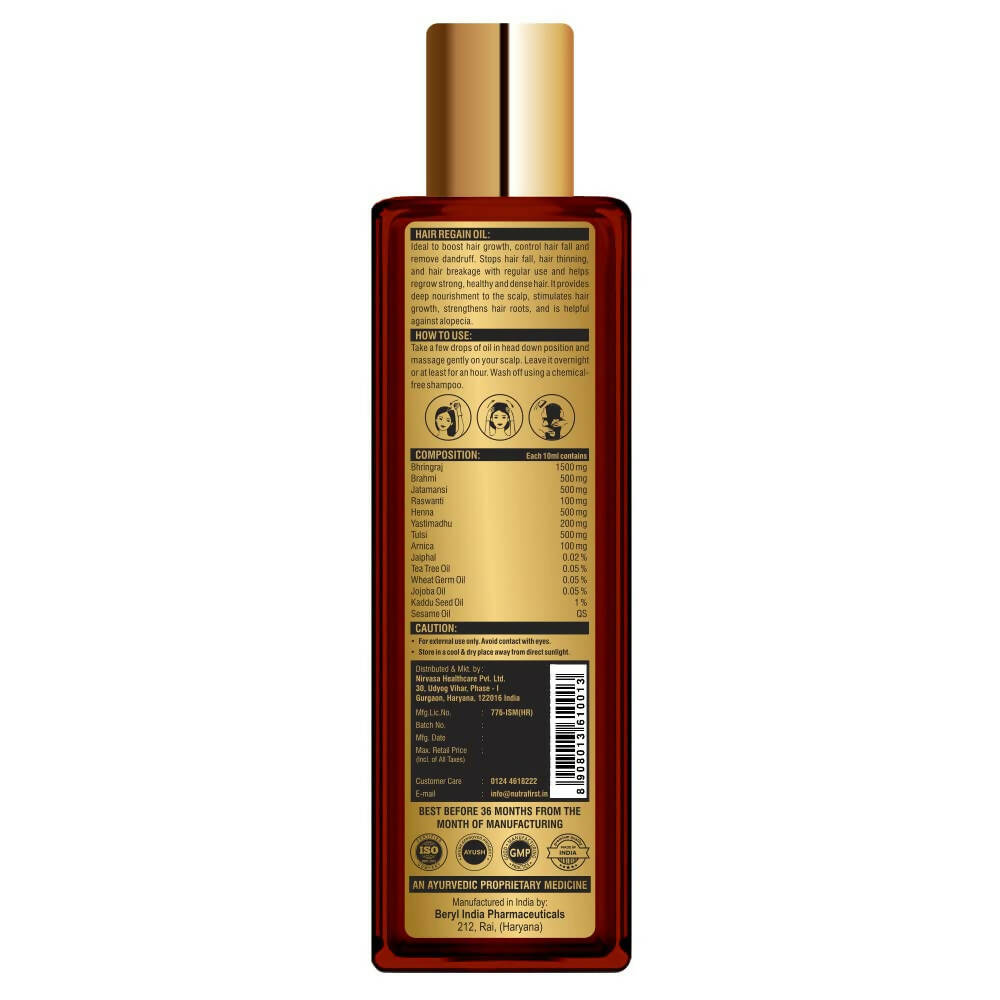 Nutrafirst Hair Growth & Regain Oil | Grocsy