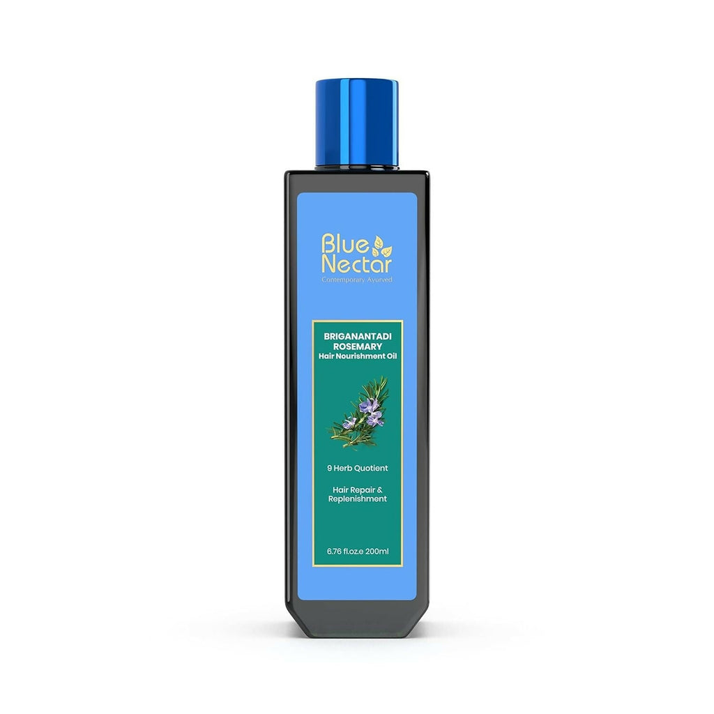 Blue Nectar Briganantadi Rosemary Hair Nourishment Oil | Grocsy