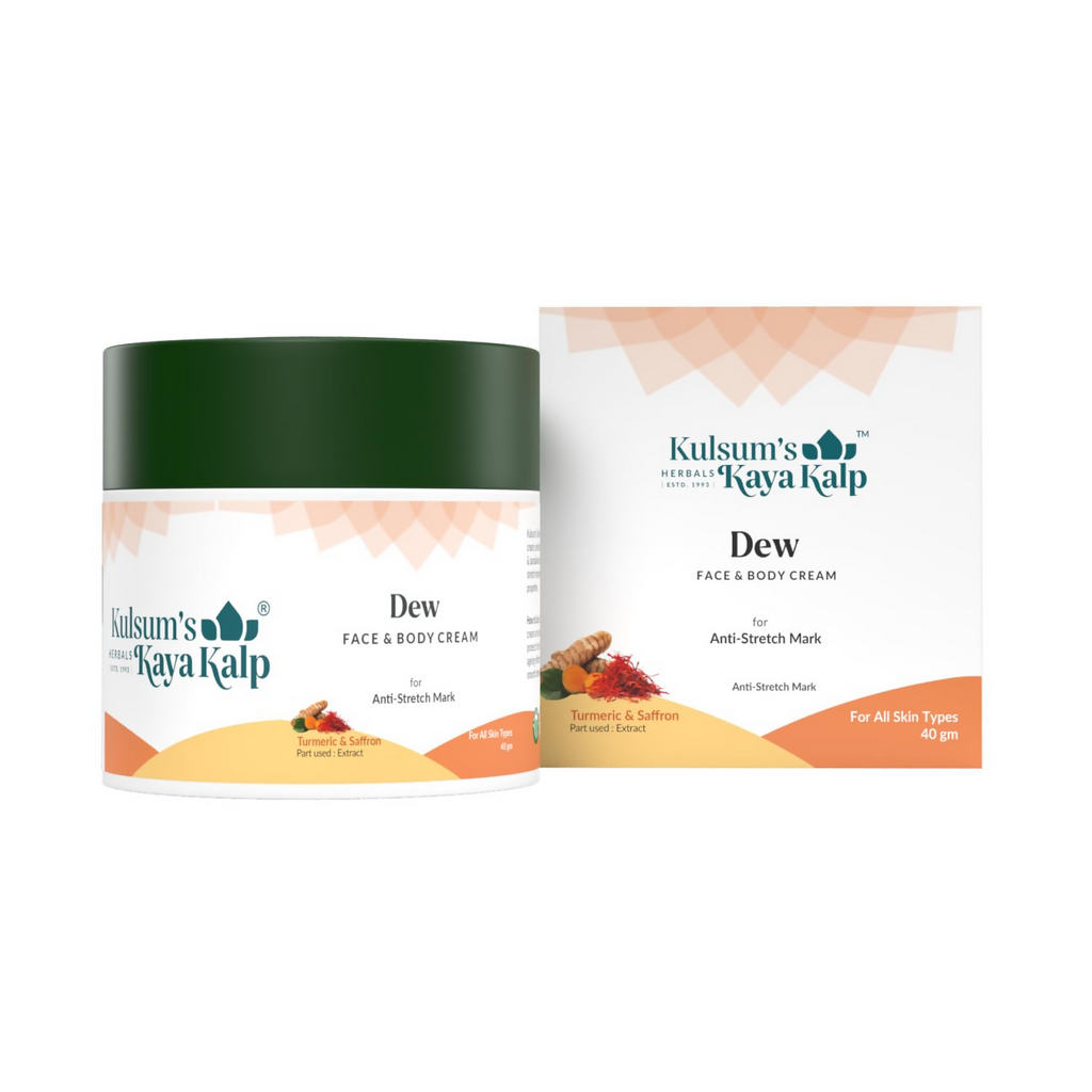 Kulsum's Kaya Kalp Dew Face & Body Cream With Turmeric & Saffron For All Skin Types | Grocsy