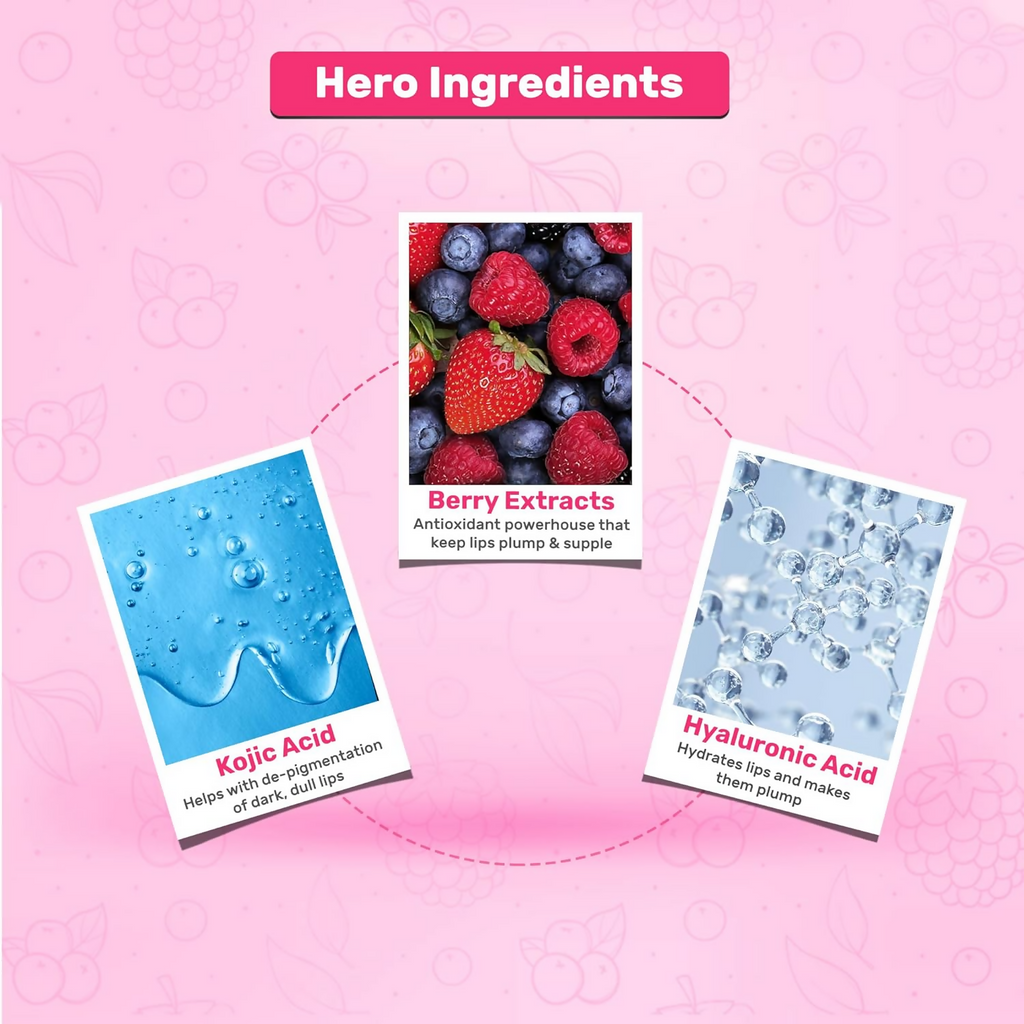 Enn Berry Bomb Tinted Lip Mask For Intense Hydration With Natural Berries Extract & Hyaluronic Acid | Grocsy