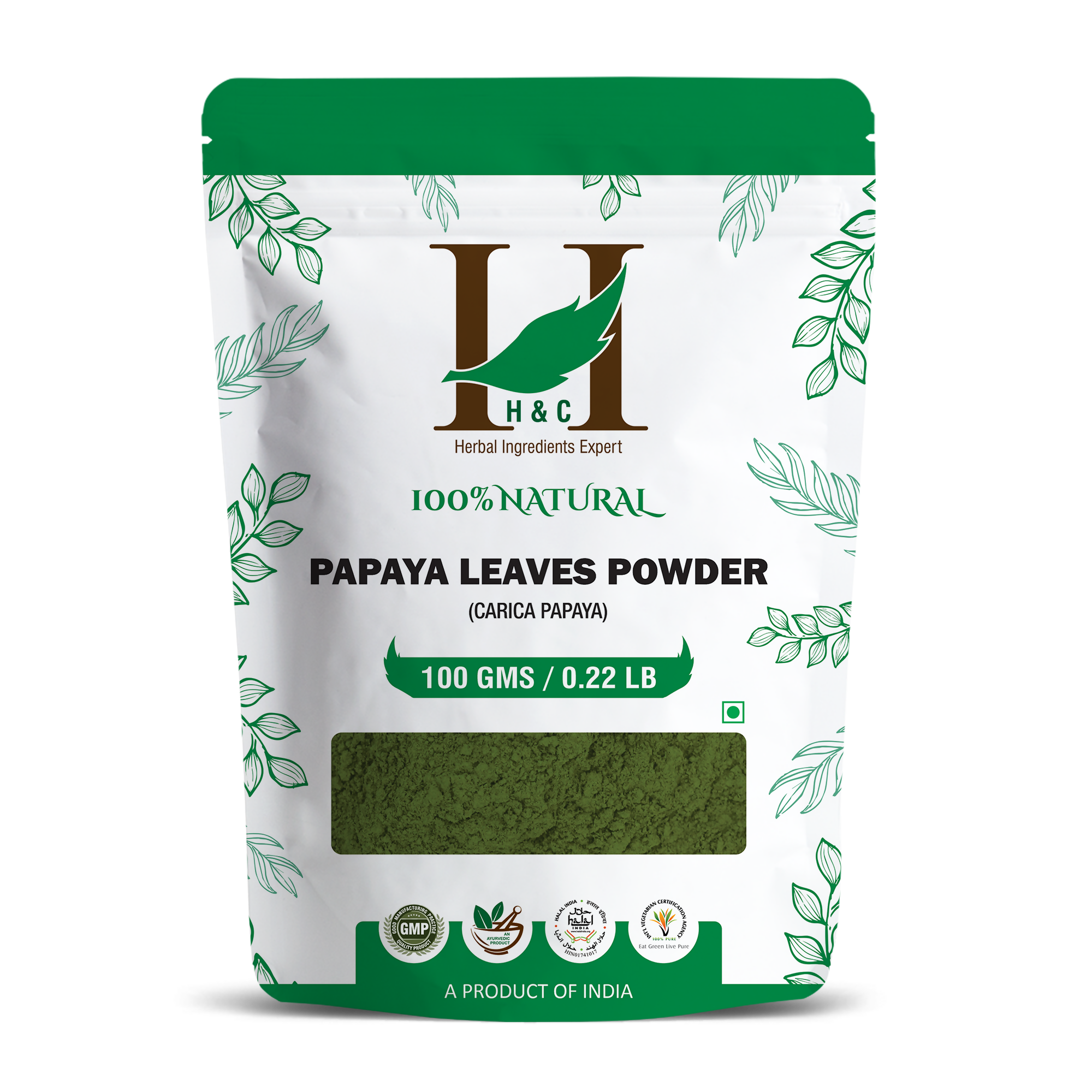 H&C Herbal Papaya Leaves Powder | Grocsy