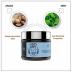 The Man Company Beard Softening Cream with Argan & Mint | Grocsy
